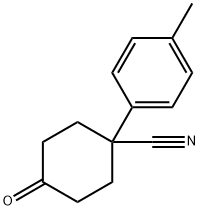 4-氧代-1-(对-甲苯基)环己甲腈, 65619-01-4, 结构式