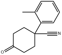 4-CYANO-4-(2-METHYLPHENYL)CYCLOHEXANONE Struktur