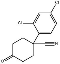 4-CYANO-4-(2,4-DICHLOROPHENYL)CYCLOHEXANONE 化学構造式