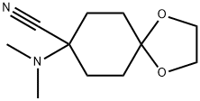 8-DiMethylaMino-1,4-dioxaspiro[4.5]decan-8-carbonitrile Struktur