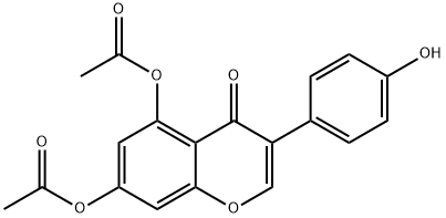 4',5-Di-O-acetyl Genistein Structure