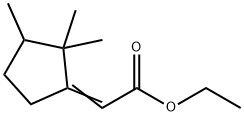 Acetic acid, (2,2,3-trimethylcyclopentylidene)-, ethyl ester (9CI) Structure