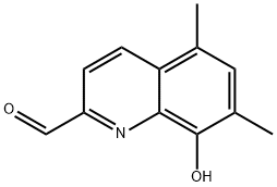 8-羟基-5,7-二甲基-2-喹啉甲醛, 6563-24-2, 结构式