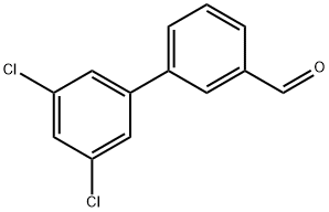 3-(3,5-DICHLOROPHENYL)BENZALDEHYDE 结构式