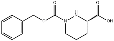 (S)-1-(Benzyloxycarbonyl)hexahydropyridazine-3-carboxylic acid Struktur