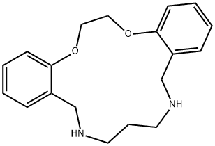 5,6:14,15-ジ[1,3]ブタジエノ-1,4-ジオキサ-8,12-ジアザシクロペンタデカ-5,14-ジエン 化学構造式