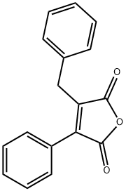 3-Phenyl-4-benzylfuran-2,5-dione Struktur
