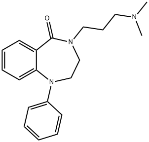 1,2,3,4-Tetrahydro-4-(3-dimethylaminopropyl)-1-phenyl-5H-1,4-benzodiazepin-5-one Structure