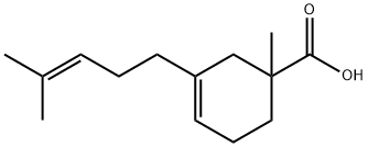 1-methyl-3-(4-methyl-3-pentenyl)cyclohex-3-ene-1-carboxylic acid Structure