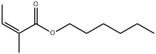 hexyl 2-methylisocrotonate Structure
