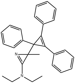 N,N-Diethyl-2-methyl-2-(1,2,3-triphenyl-2-cyclopropen-1-yl)-2H-azirin-3-amine Structure