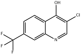 3-CHLORO-7-TRIFLUOROMETHYLQUINOLIN-4-OL Structure