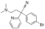 alpha-(4-bromophenyl)-alpha-[2-(dimethylamino)ethyl]pyridine-2-acetonitrile Struktur