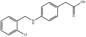 {4-[(2-chlorobenzyl)amino]phenyl}acetic acid Struktur