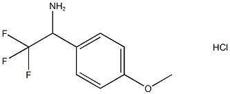 2,2,2-三氟-1-(4-甲氧苯基)-乙胺盐酸盐, 65686-77-3, 结构式