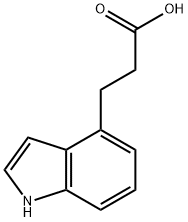 3-(1H-INDOL-4-YL)PROPANOIC ACID 化学構造式