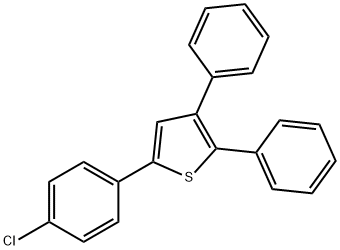 5-(4-chlorophenyl)-2,3-diphenyl-thiophene Structure