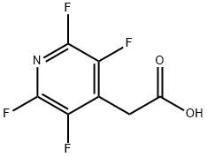 (2,3,5,6-TETRAFLUORO-4-PYRIDINYL)ACETIC ACID Struktur