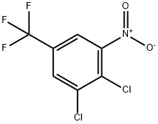 3,4-ジクロロ-5-ニトロベンゾトリフルオリド 化学構造式