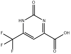 2-氯-6-三氟甲基嘧啶-4-羧酸, 657-53-4, 结构式