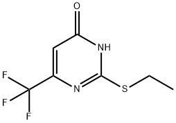 2-ETHYLTHIO-4-HYDROXY-6-TRIFLUOROMETHYLPYRIMIDINE Structure