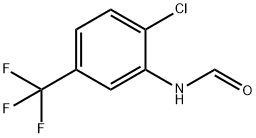 N-Formyl 2-chloro-5-(trifluoromethyl)aniline, N-[2-Chloro-5-(trifluoromethyl)phenyl]formamide 化学構造式