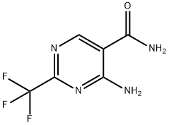4-AMINO-2-(TRIFLUOROMETHYL)PYRIMIDINE-5-CARBOXAMIDE Structure