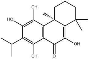 (4aR)-2,3,4,4a-Tetrahydro-5,6,8,10-tetrahydroxy-1,1,4a-trimethyl-7-isopropylphenanthren-9(1H)-one Structure