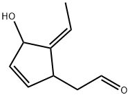 2-Cyclopentene-1-acetaldehyde, 5-ethylidene-4-hydroxy-, (5Z)- (9CI) 结构式