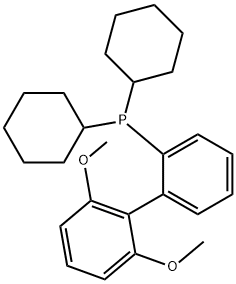 2-Dicyclohexylphosphino-2',6'-dimethoxybiphenyl Struktur