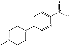 1-メチル-4-(6-ニトロピリジン-3-イル)ピペラジン 化学構造式