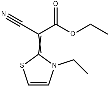 Acetic acid, cyano(3-ethyl-2(3H)-thiazolylidene)-, ethyl ester (9CI) 结构式