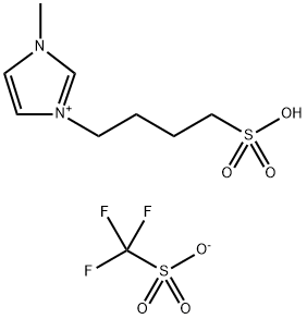 1-丁基磺酸-3-甲基咪唑三氟甲烷磺酸盐,657414-80-7,结构式