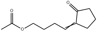 Cyclopentanone, 2-[4-(acetyloxy)butylidene]- (9CI) 结构式