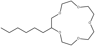 2-hexyl-1,4,7,10,13-pentaoxacyclopentadecane|