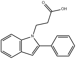 3-(2-PHENYL-INDOL-1-YL)-PROPIONIC ACID Structure