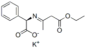 potassium (R)-[(3-ethoxy-1-methyl-3-oxopropylidene)amino]phenylacetate Structure