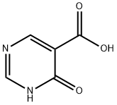 4-ヒドロキシピリミジン-5-カルボン酸 化学構造式