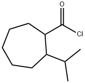 Cycloheptanecarbonyl chloride, 2-(1-methylethyl)- (9CI) Struktur