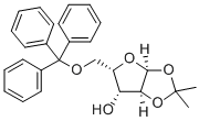 2,5-アンヒドロ-1,3-O-イソプロピリデン-6-O-トリチル-D-グルシトール 化学構造式