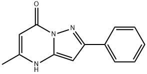 5-甲基-2-苯基吡唑并[1,5-A]嘧啶-7(4H)-酮, 65774-92-7, 结构式