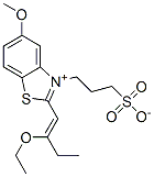 2-(2-ethoxybut-1-enyl)-5-methoxy-3-(3-sulphonatopropyl)benzothiazolium Structure