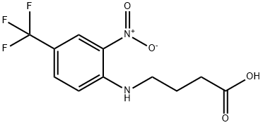 4-[2-硝基-4-(三氟甲基)苯胺基]-丁酸,65783-35-9,结构式