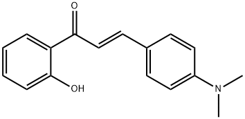 (2E)-3-[4-(Dimethylamino)phenyl]-1-(2-hydroxyphenyl)prop-2-en-1-one 化学構造式