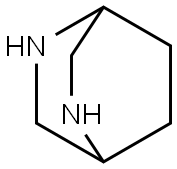 2,5-ジアザビシクロ[2.2.2]オクタン 化学構造式
