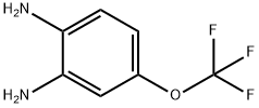 1,2-ジアミノ-4-(トリフルオロメトキシ)ベンゼン 化学構造式
