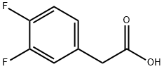 3,4-ジフルオロフェニル酢酸 化学構造式