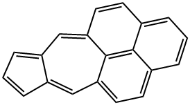 アズレノ[5,6,7-cd]フェナレン 化学構造式