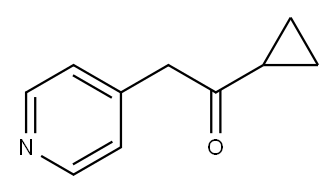 1-Cyclopropyl-2-(4-pyridinyl)ethanone Structure