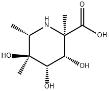2-Piperidinecarboxylic acid, 3,4,5-trihydroxy-2,5,6-trimethyl-, (2R,3S,4S,5S,6S)- (9CI)|
